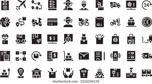 Delivery icons High-Quality Vector Icons Collection with Editable Stroke. Ideal for Professional and Creative Projects.