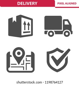 Delivery Icons. Professional, pixel perfect icons, EPS 10 format.
