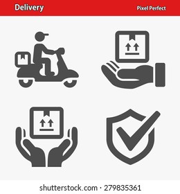 Delivery Icons. Professional, pixel perfect icons optimized for both large and small resolutions. EPS 8 format. Designed at 32 x 32 pixels.