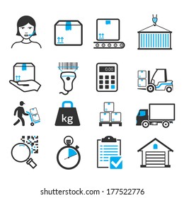 Delivery icons set