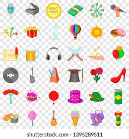 Delivery icons set. Cartoon style of 36 delivery vector icons for web for any design