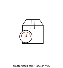Delivery icons symbol vector elements for infographic web