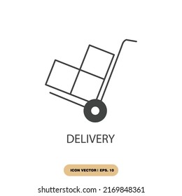 delivery icons  symbol vector elements for infographic web