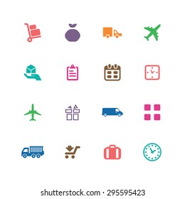 delivery icons universal set for web and mobile