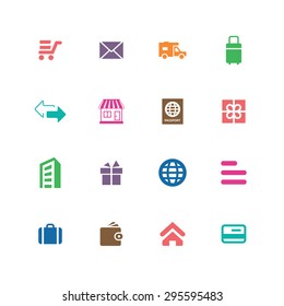 delivery icons universal set for web and mobile