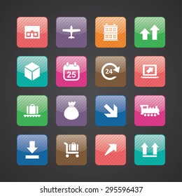 delivery icons universal set for web and mobile