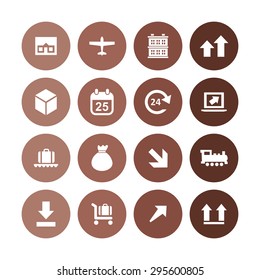 delivery icons universal set for web and mobile