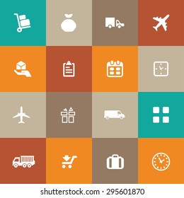 delivery icons universal set for web and mobile
