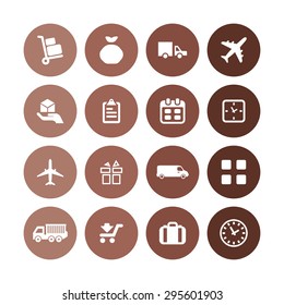 delivery icons universal set for web and mobile