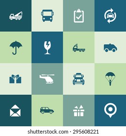 delivery icons universal set for web and mobile