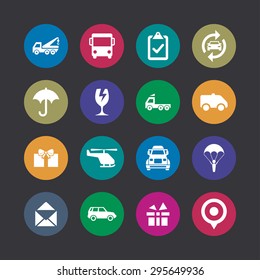 delivery icons universal set for web and mobile