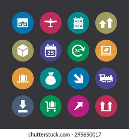 delivery icons universal set for web and mobile