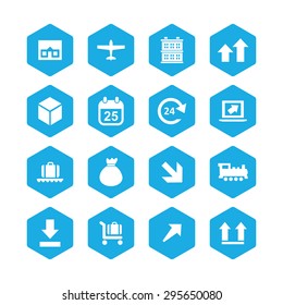 delivery icons universal set for web and mobile