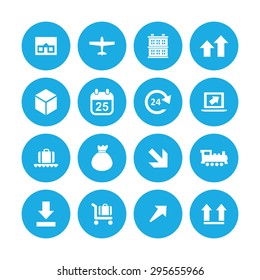 delivery icons universal set for web and mobile
