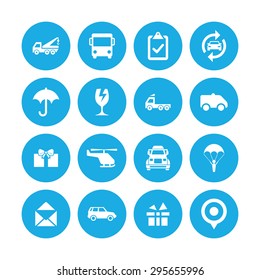 delivery icons universal set for web and mobile