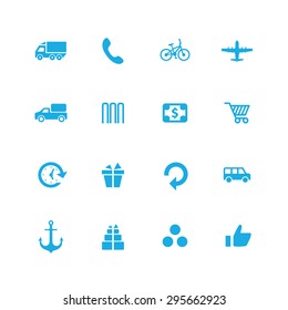 delivery icons universal set for web and mobile