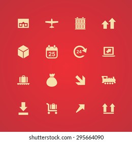 delivery icons universal set for web and mobile