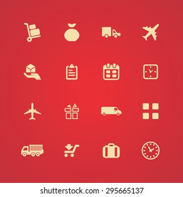delivery icons universal set for web and mobile