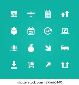 delivery icons universal set for web and mobile