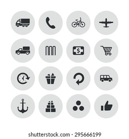 delivery icons universal set for web and mobile