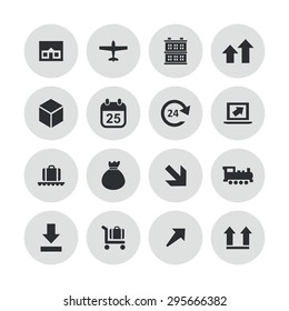 delivery icons universal set for web and mobile