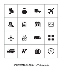 delivery icons universal set for web and mobile