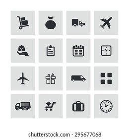 delivery icons universal set for web and mobile
