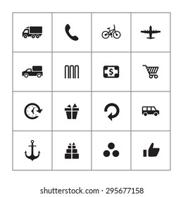 delivery icons universal set for web and mobile
