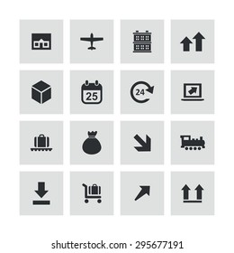 delivery icons universal set for web and mobile