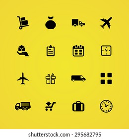 delivery icons universal set for web and mobile