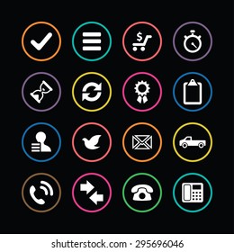 delivery icons universal set for web and mobile
