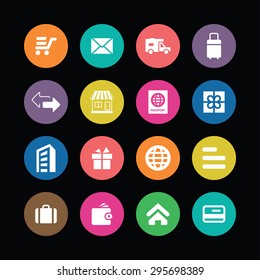 delivery icons universal set for web and mobile