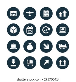 delivery icons universal set for web and mobile