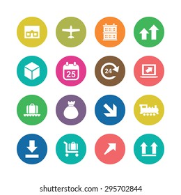delivery icons universal set for web and mobile