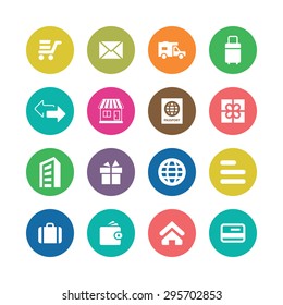 delivery icons universal set for web and mobile