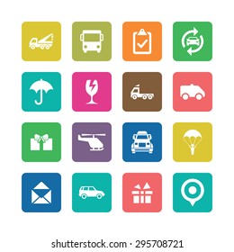 delivery icons universal set for web and mobile