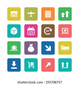 delivery icons universal set for web and mobile