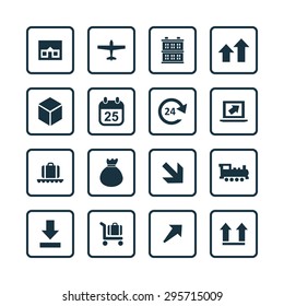 delivery icons universal set for web and mobile