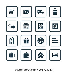 delivery icons universal set for web and mobile