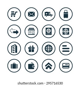 delivery icons universal set for web and mobile