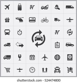 delivery icons universal set for web and mobile
