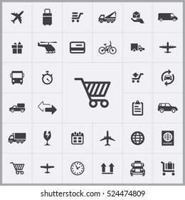 delivery icons universal set for web and mobile
