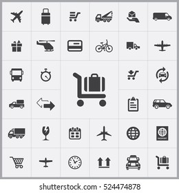 delivery icons universal set for web and mobile