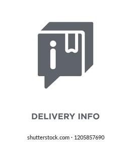 Delivery Info icon. Delivery Info design concept from Delivery and logistic collection. Simple element vector illustration on white background.