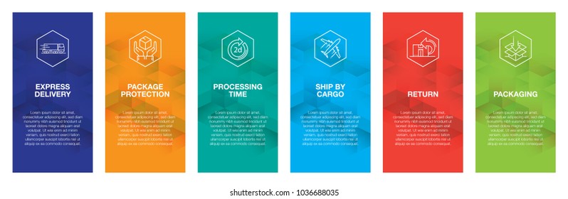 Delivery Infographic Icon Set
