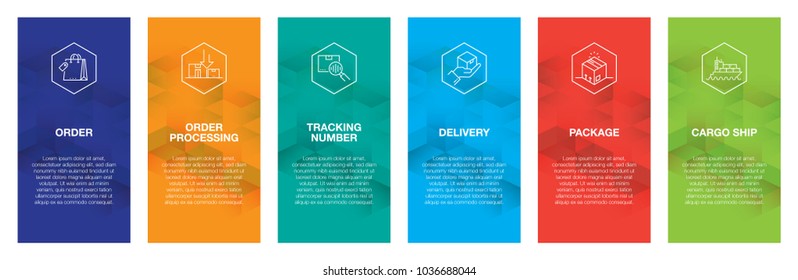 Delivery Infographic Icon Set