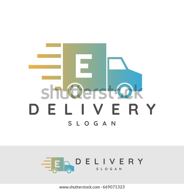 Delivery initial Letter E
Logo design