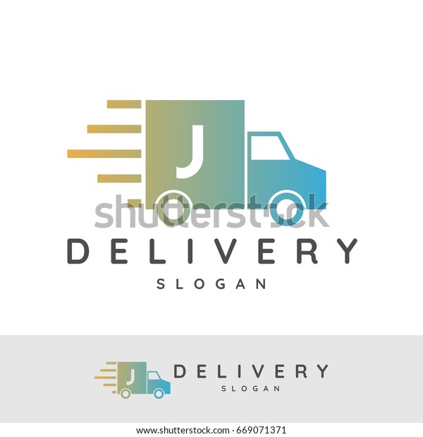 Delivery initial Letter J\
Logo design