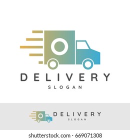 Delivery initial Letter O Logo design