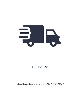 delivery isolated icon. Simple element illustration from delivery and logistic concept. delivery editable logo symbol design on white background. Can be use for web and mobile.